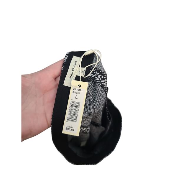 Max Studio Pleated Miniskirt Black Size L NWT - Picture 5 of 6